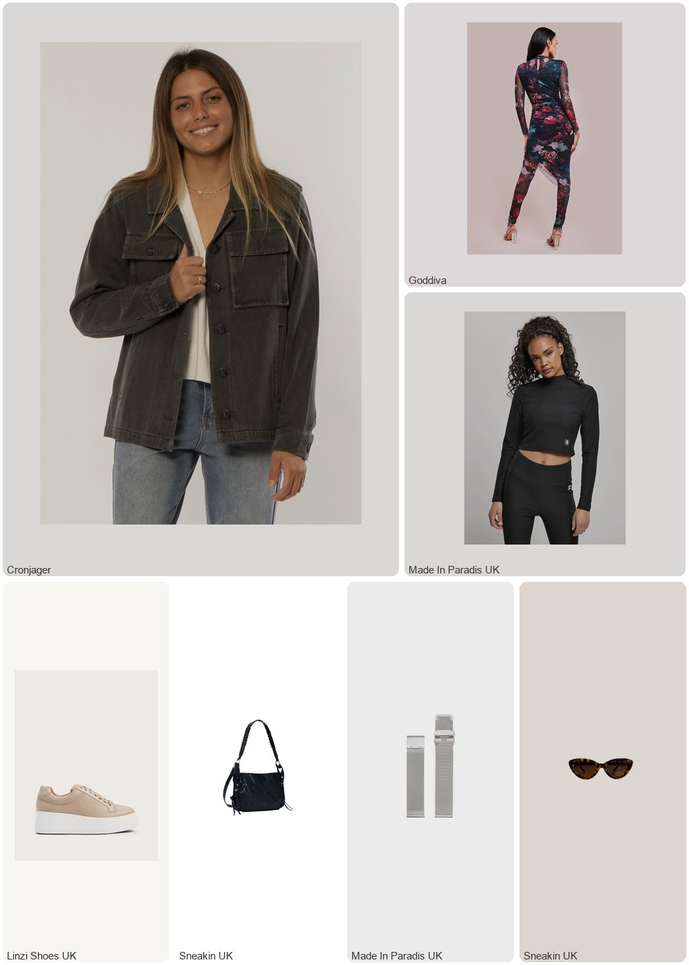 The complete outfit featuring Goddiva Goddiva Printed Sheer Leggings - Black