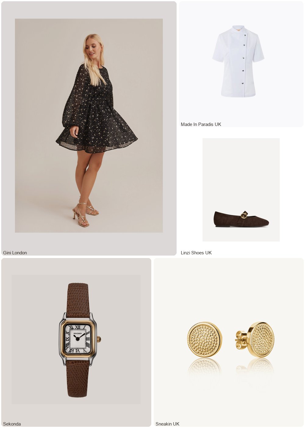 The complete outfit featuring Gini London Black Star Print Long Sleeve Mini Dress