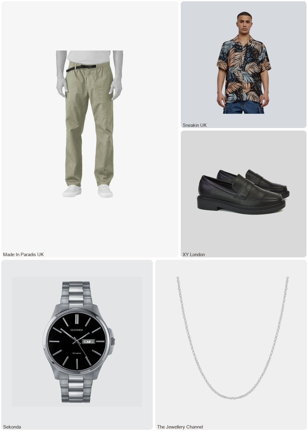 The complete outfit featuring TJC Sterling Silver Chain (Size - 24)