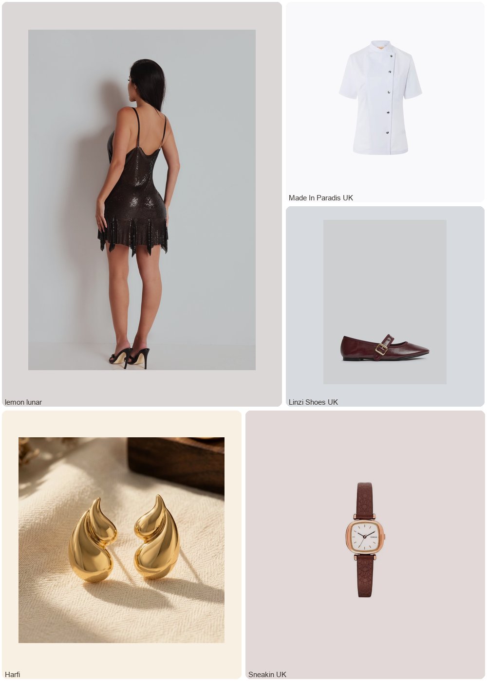The complete outfit featuring 1 The Alda Chainmail Dress Mini Black