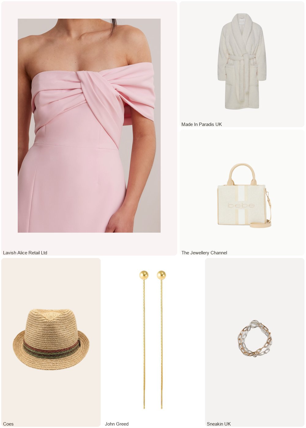 The complete outfit featuring Lavish Alice Lavish Alice KARINA Bardot Midi Dress in Pink UK 12