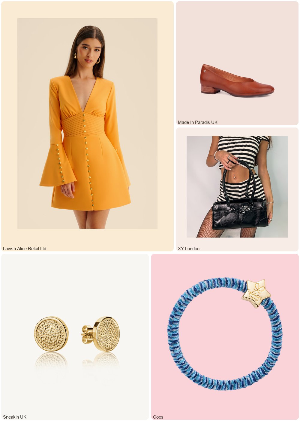 The complete outfit featuring Lavish Alice Lavish Alice LARA V Neck Mini Dress in Orange UK 6