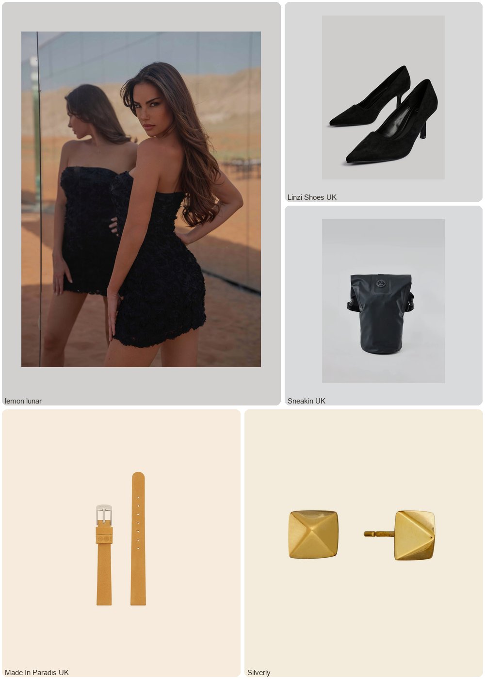 The complete outfit featuring Linzi Linzi Shoes - Black Faux Suede Court Heels- 6