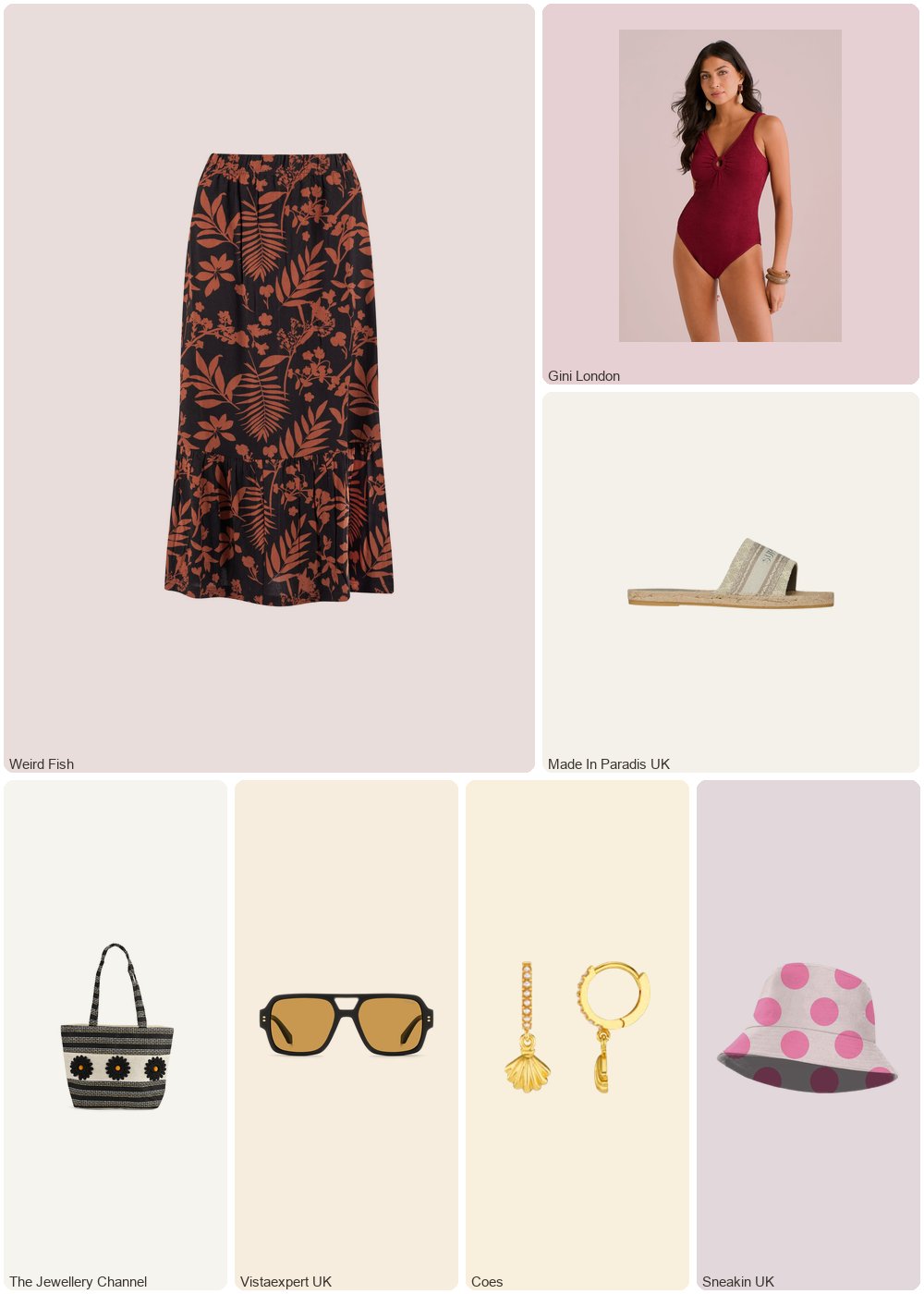 The complete outfit featuring Superdry Women's wedge canvas mules Superdry
