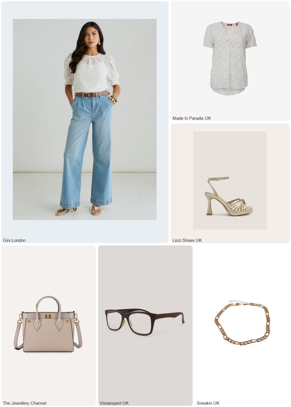 The complete outfit featuring Esprit Women's v-neck blouse Esprit