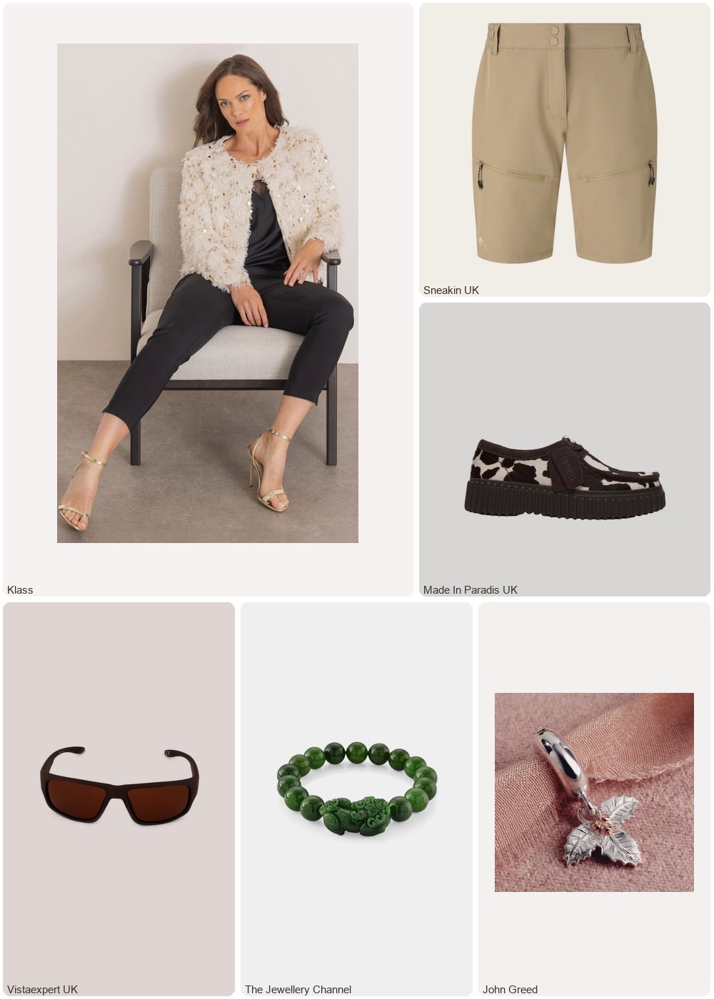 The complete outfit featuring John Greed John Greed Tempest Silver Holly December Birth Flower Pendant Charm