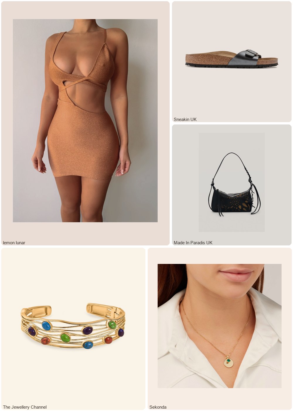 The complete outfit featuring Sekonda Sekonda Gold May Birthstone Necklace