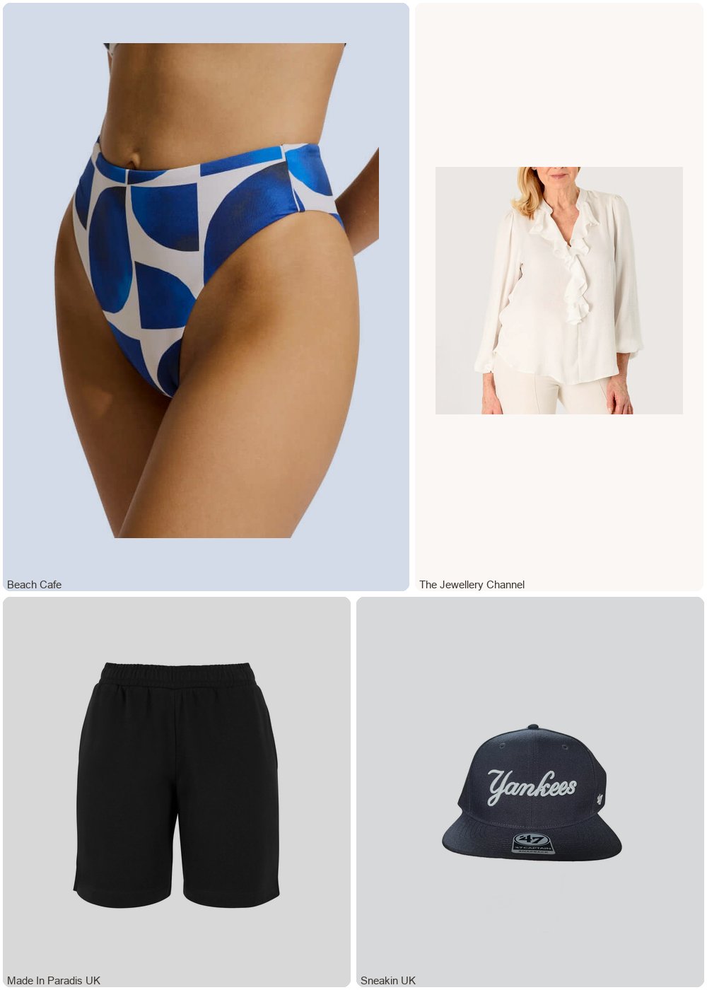 The complete outfit featuring Seafolly Sunray High Rise Bikini Bottom Ultramarine