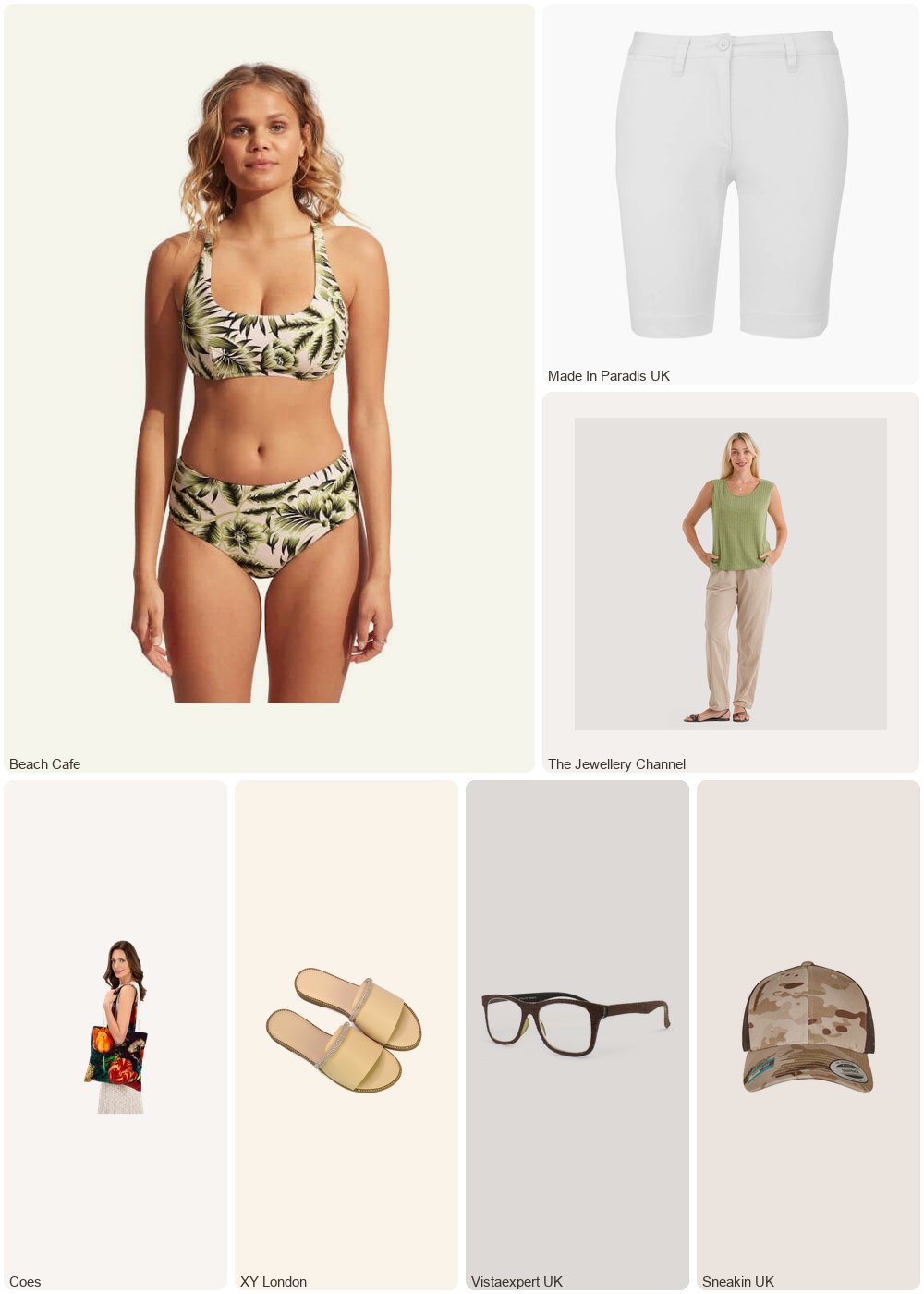 The complete outfit featuring Seafolly Island In The Sun Halter Bikini Top