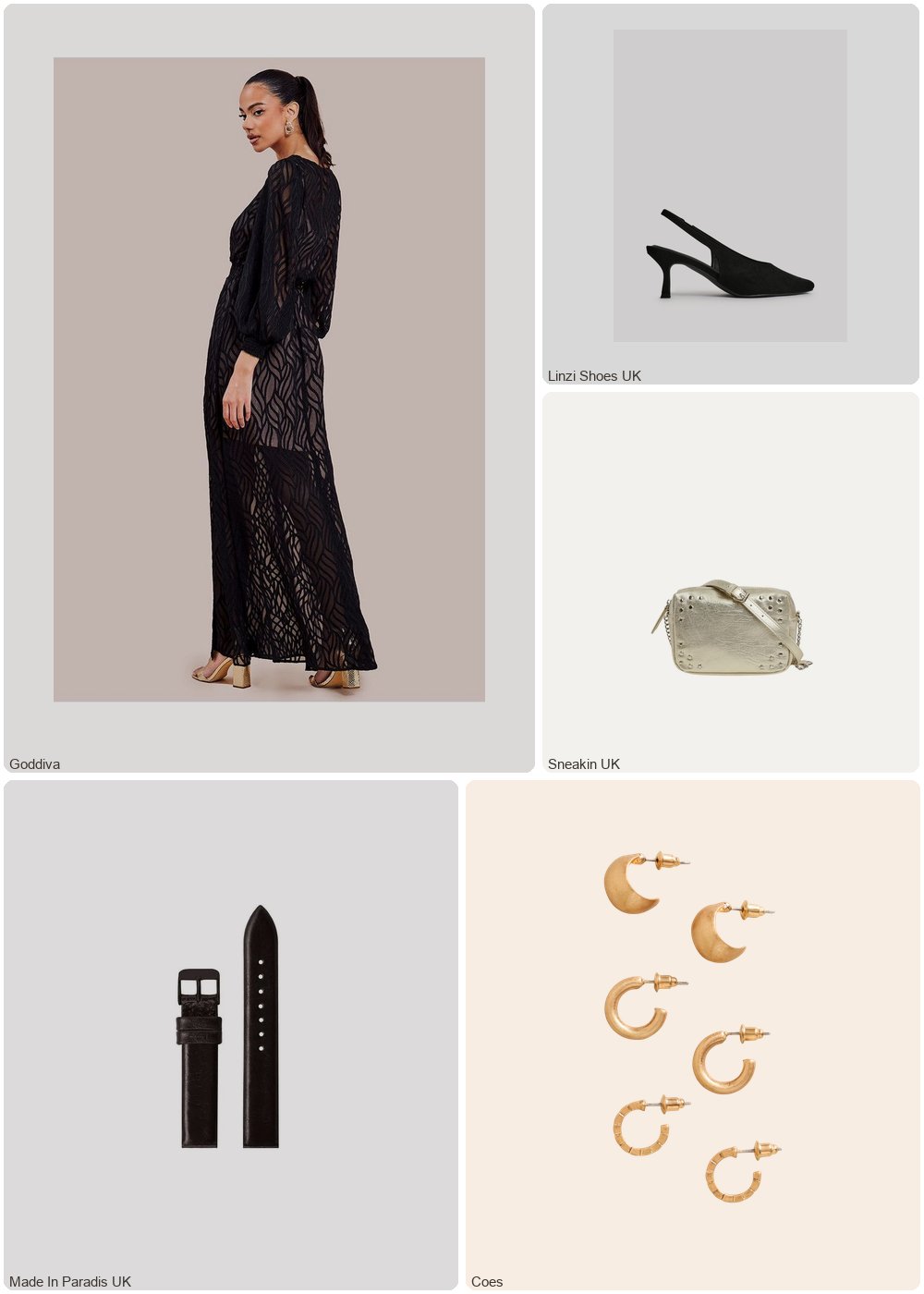The complete outfit featuring Linzi Linzi Shoes - Black Faux Suede Square Toe Slingback Court Heels- 3