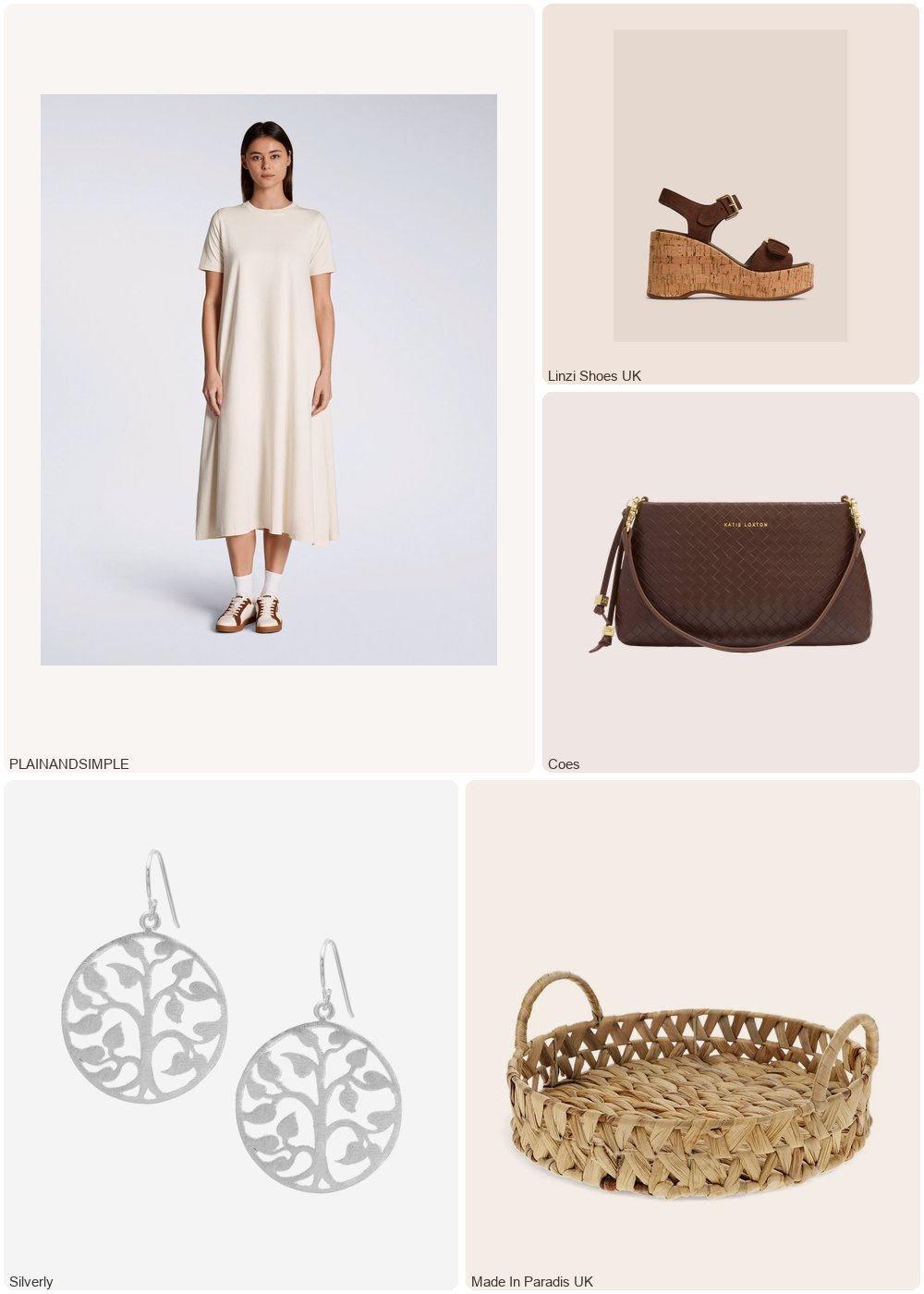 The complete outfit featuring Rex London Water hyacinth tray Rex London