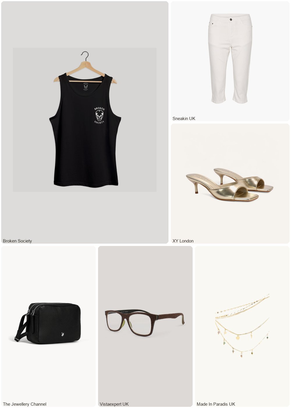 The complete outfit featuring Kaffe Slim jeans for women KAFFE Zelina Capri