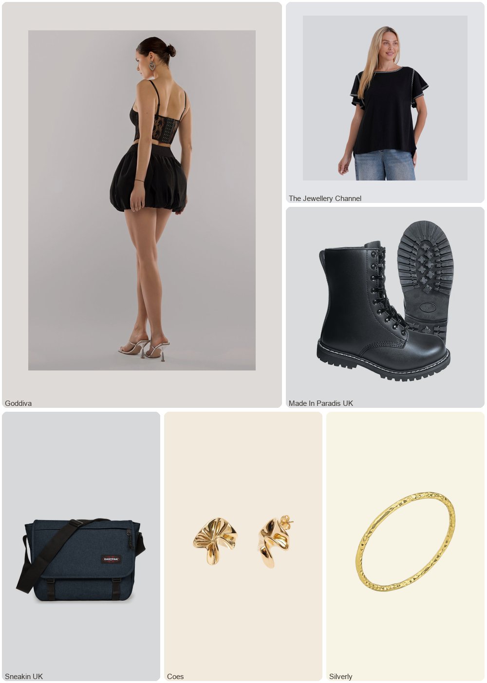 The complete outfit featuring TJC La Marey Embroidered Soft Touch Top (Size M, 12-14) - Black