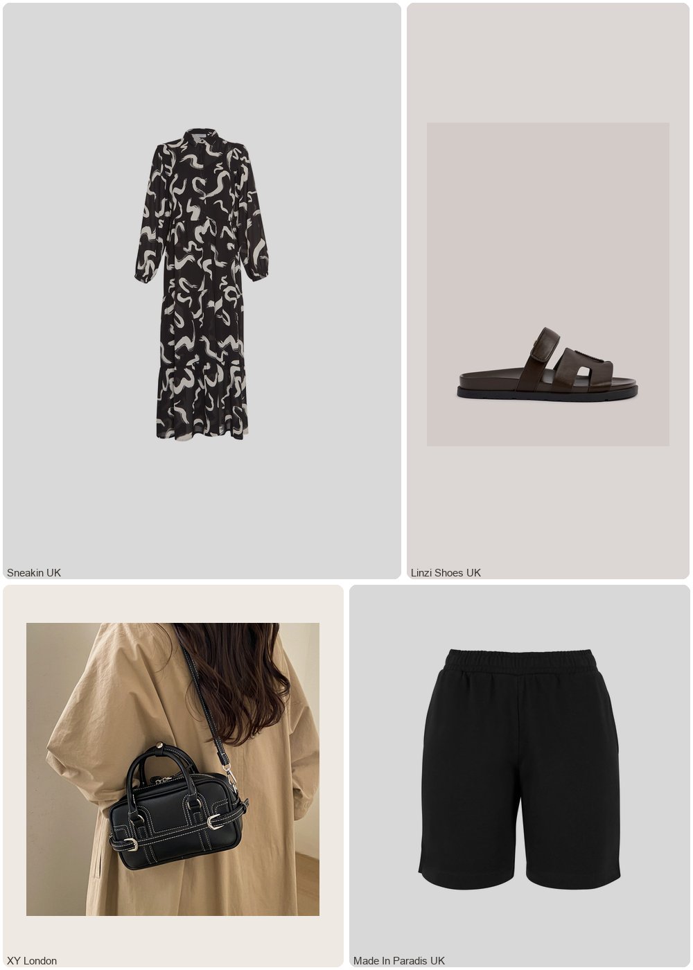 The complete outfit featuring moss copenhagen Women's dress Moss Copenhagen Kelsey Rikkelie Maxi AOP