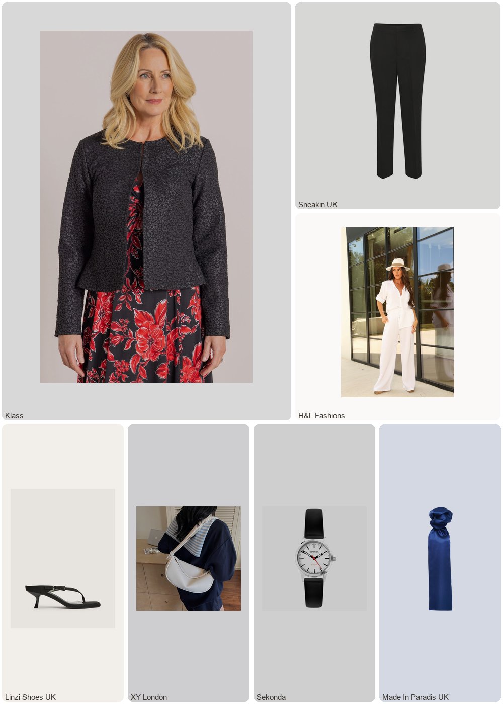 The complete outfit featuring Kaffe Women's zip-up suit trousers KAFFE Sakura