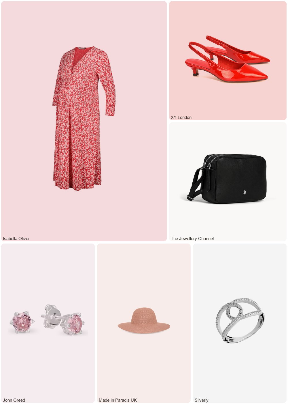 The complete outfit featuring John Greed John Greed Signature Silver CZ Pink Solitaire Stud Earrings