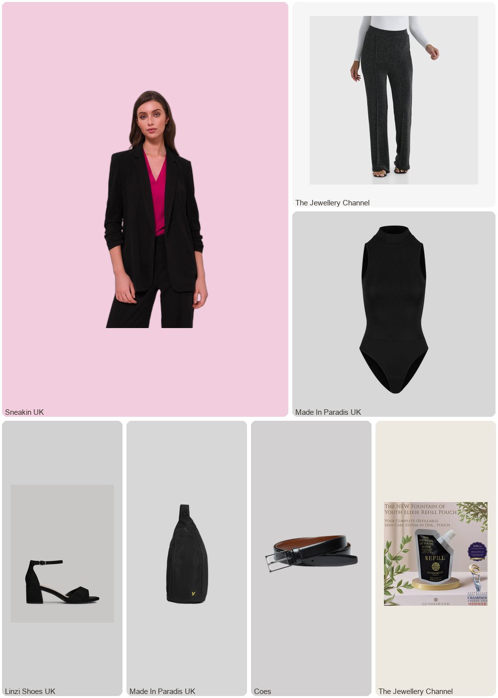 The complete outfit featuring Linzi Linzi Shoes - Black Faux Suede Closed Back Block Heeled Sandals- 3