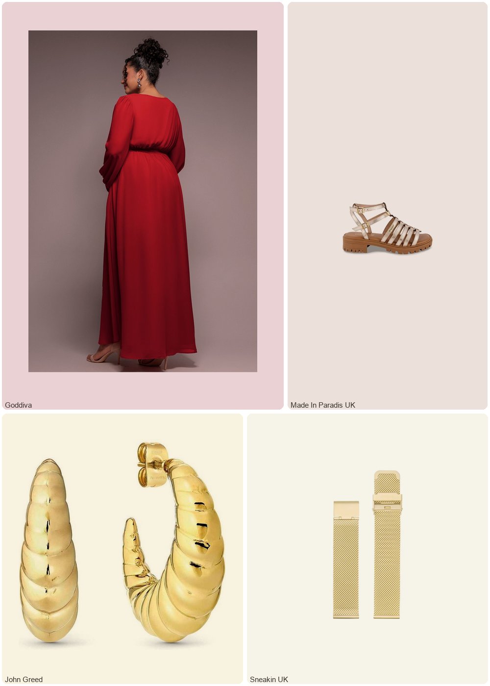 The complete outfit featuring Goddiva Plus Goddiva Plus Wrap Back With Front Slit Chiffon Maxi Dress - Red
