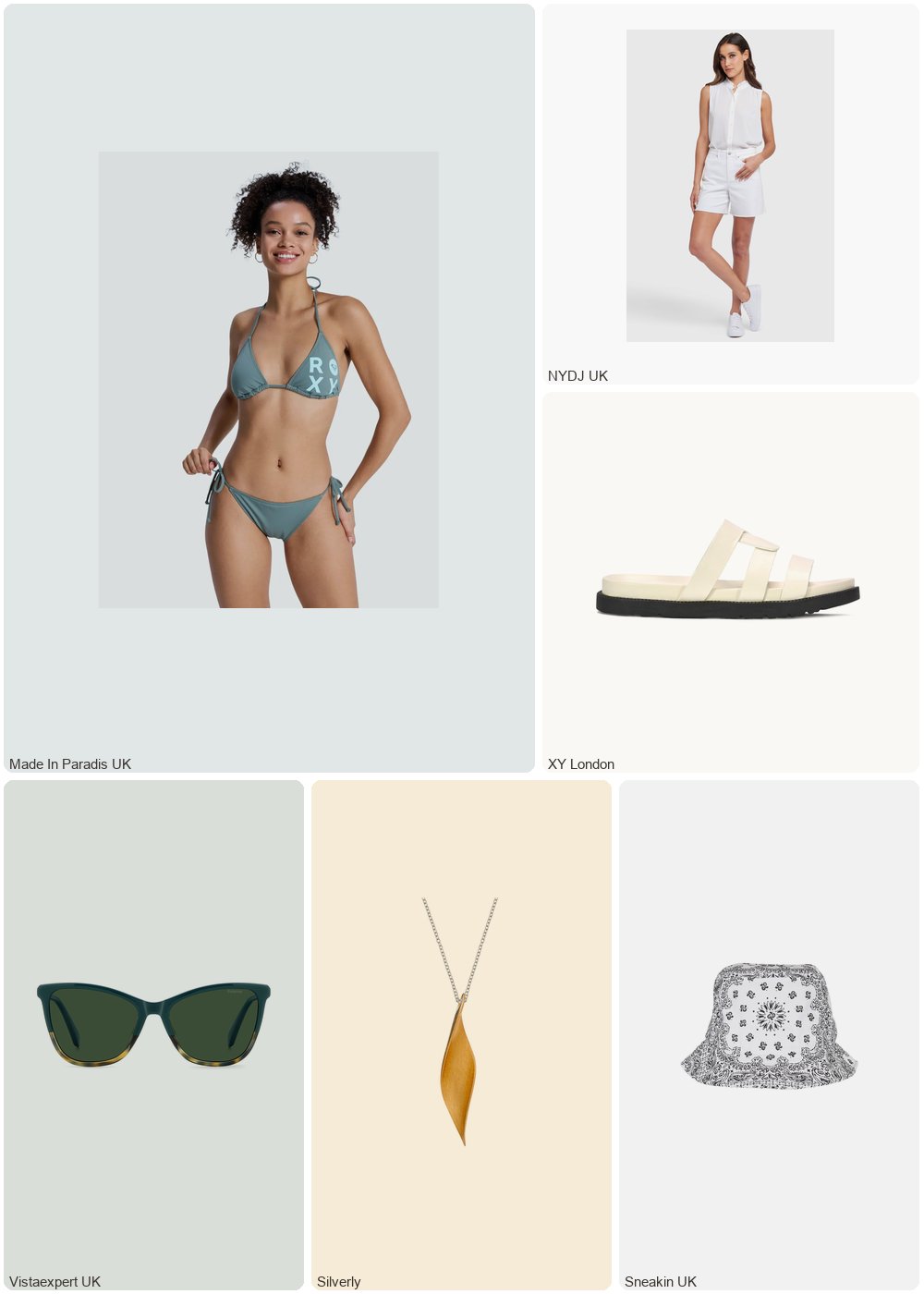 The complete outfit featuring Roxy 2-piece swimsuit for women Roxy Solid Essentials
