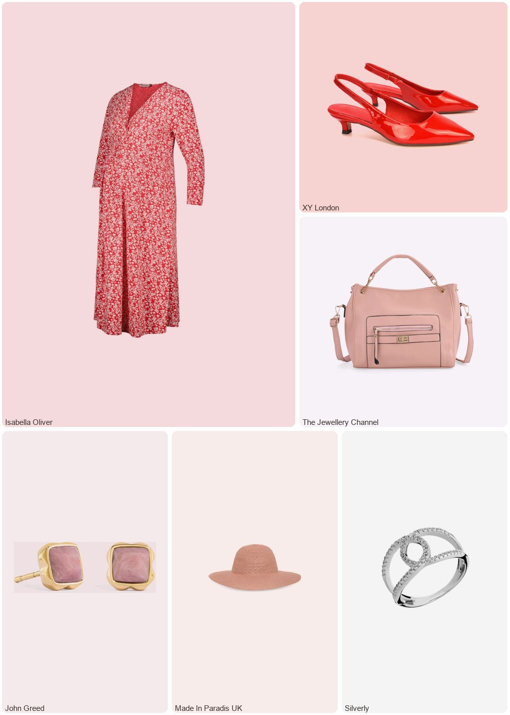 The complete outfit featuring Isabella Oliver Mia Maternity Dress