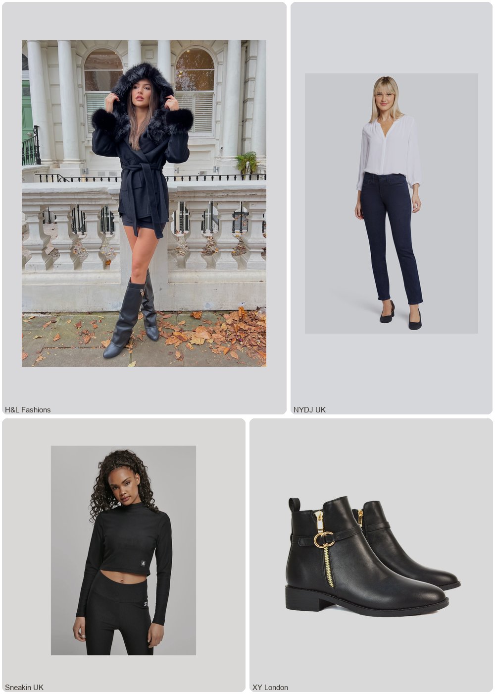 The complete outfit featuring XY London Bella Casual Flat Heel Zip Up Chelsea Ankle Boots in Tan Synthetic Leather - Black Synthetic Leather / UK 7 | EU 40 | US 9
