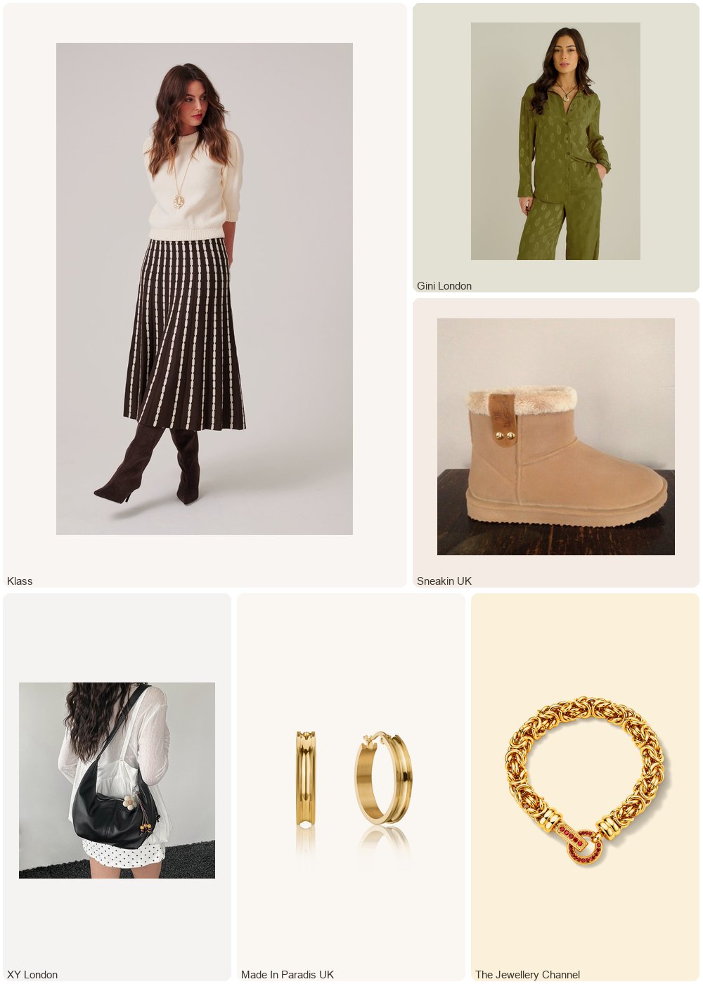 The complete outfit featuring Gini London Khaki Floral Satin Jacquard Shirt