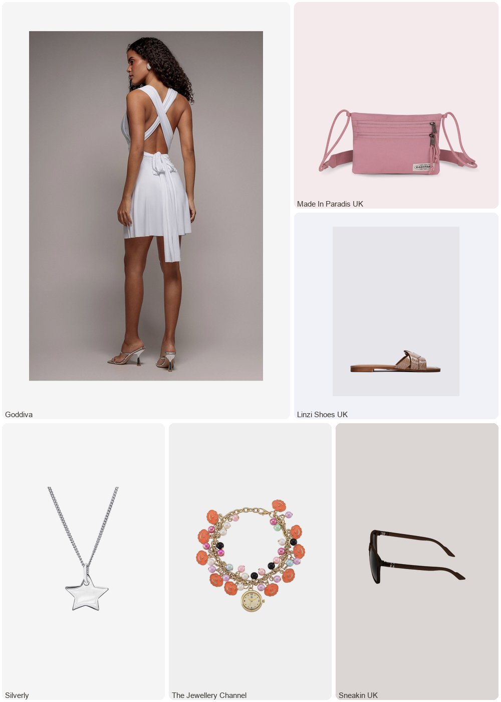 The complete outfit featuring Goddiva Goddiva Multiway Mini Dress - White