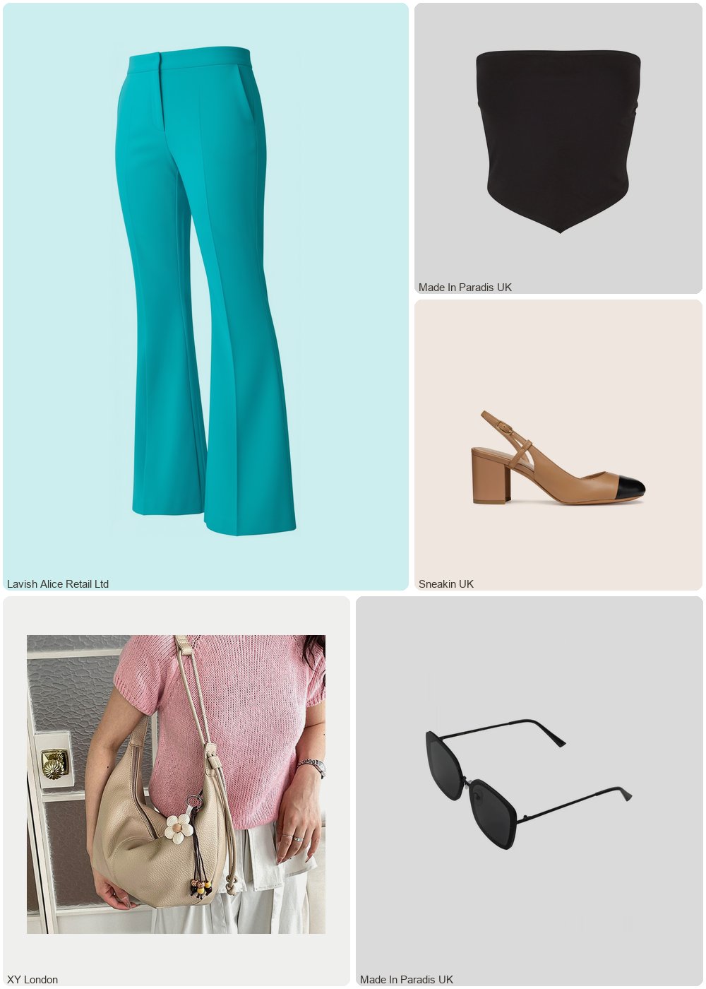 The complete outfit featuring Urban Classics Women's knotted bandeau top Urban Classics