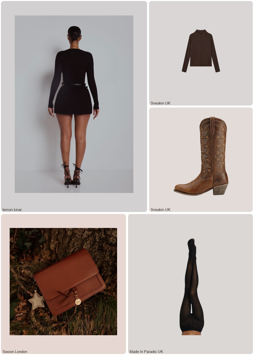 The complete outfit featuring The Knit Dress Black