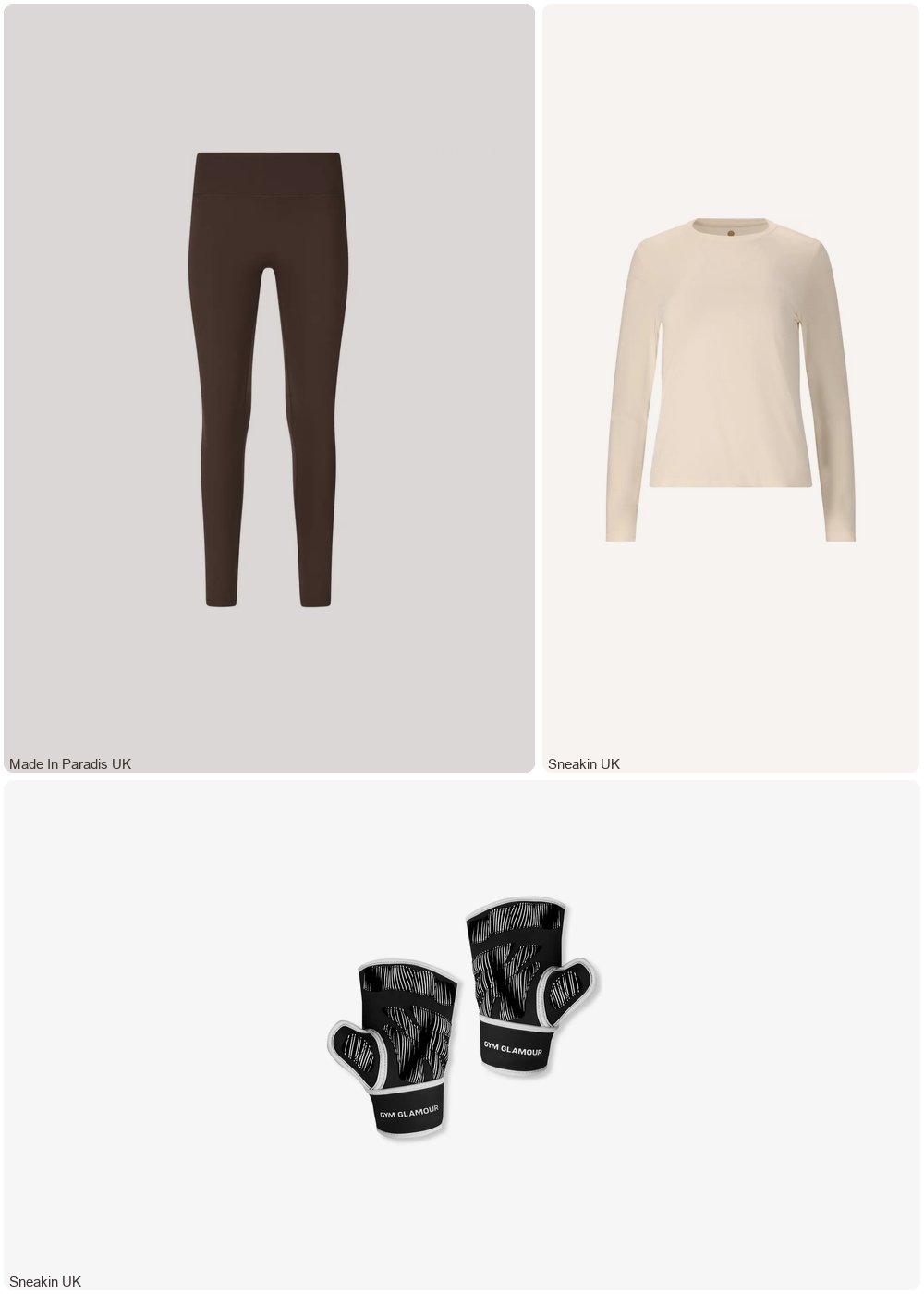 The complete outfit featuring Gym Glamour Women's training gloves Gym Glamour