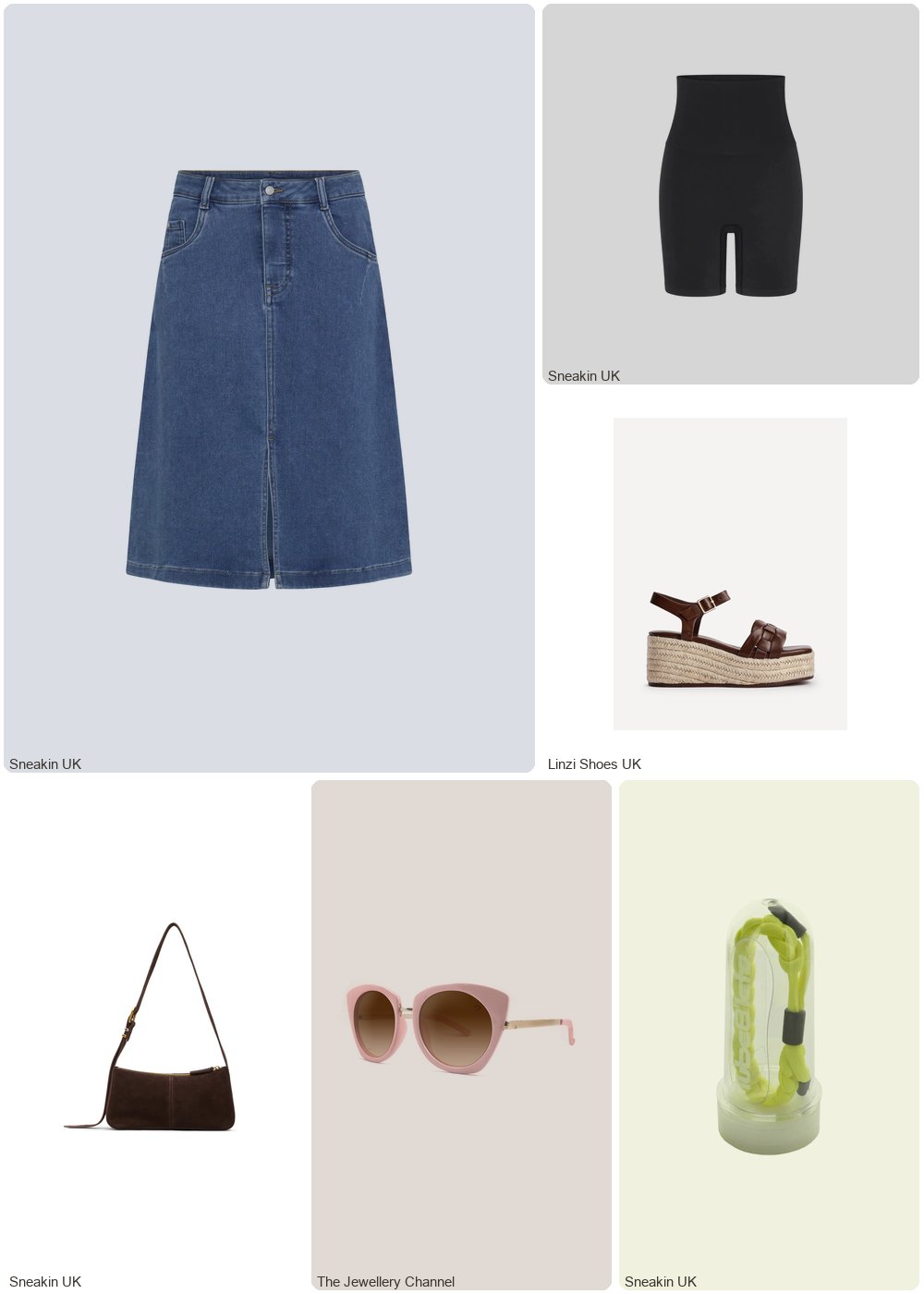 The complete outfit featuring fransa Denim skirt for women fransa F FRVilja