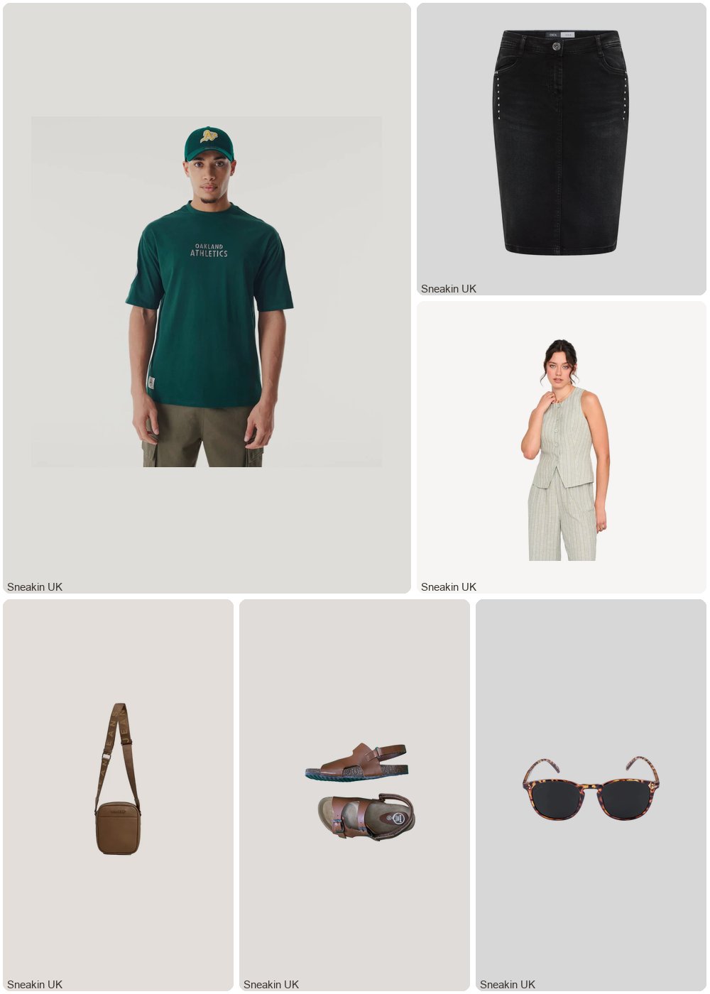 The complete outfit featuring cecil Denim skirt for women Cecil