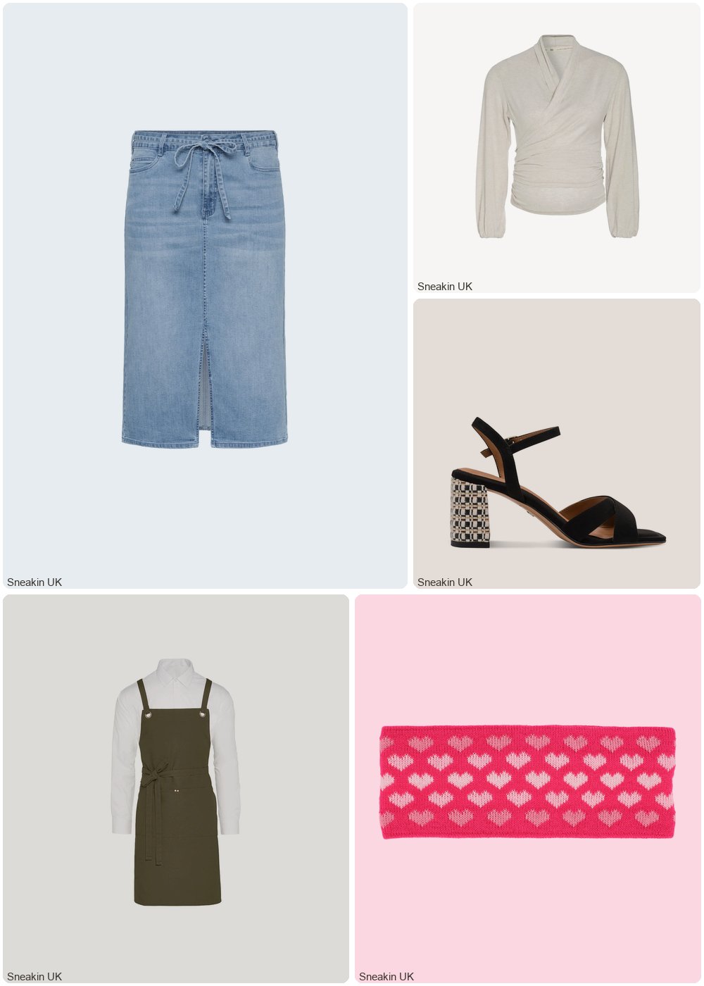The complete outfit featuring KAFFE Curve Denim skirt for women KAFFE Curve KCZarah