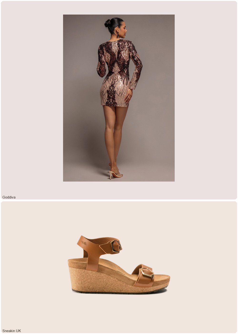 The complete outfit featuring Papillio Women's wedge sandals Papillio Soley