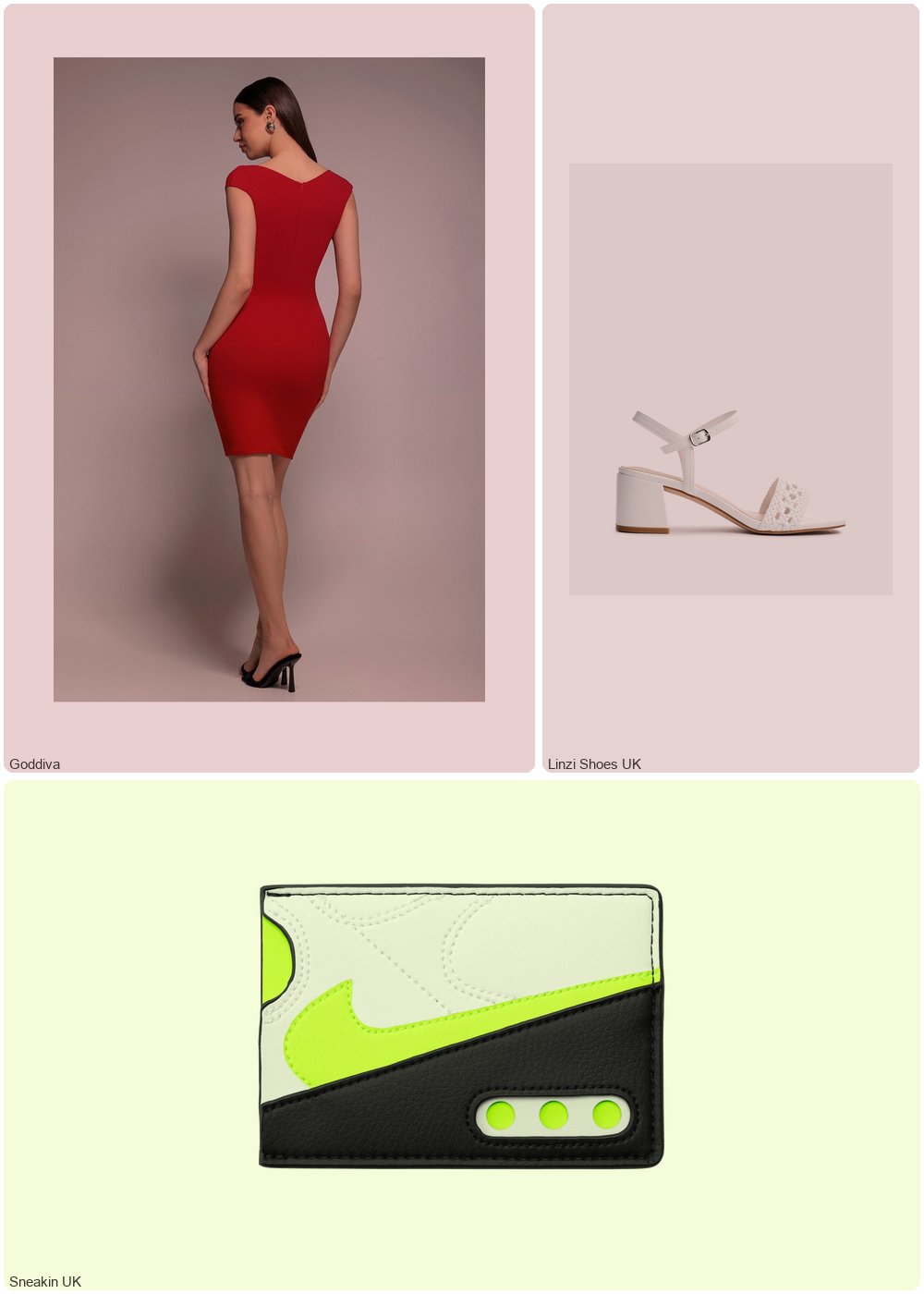 The complete outfit featuring Goddiva Goddiva Bardot Pleated Midi Dress - Red