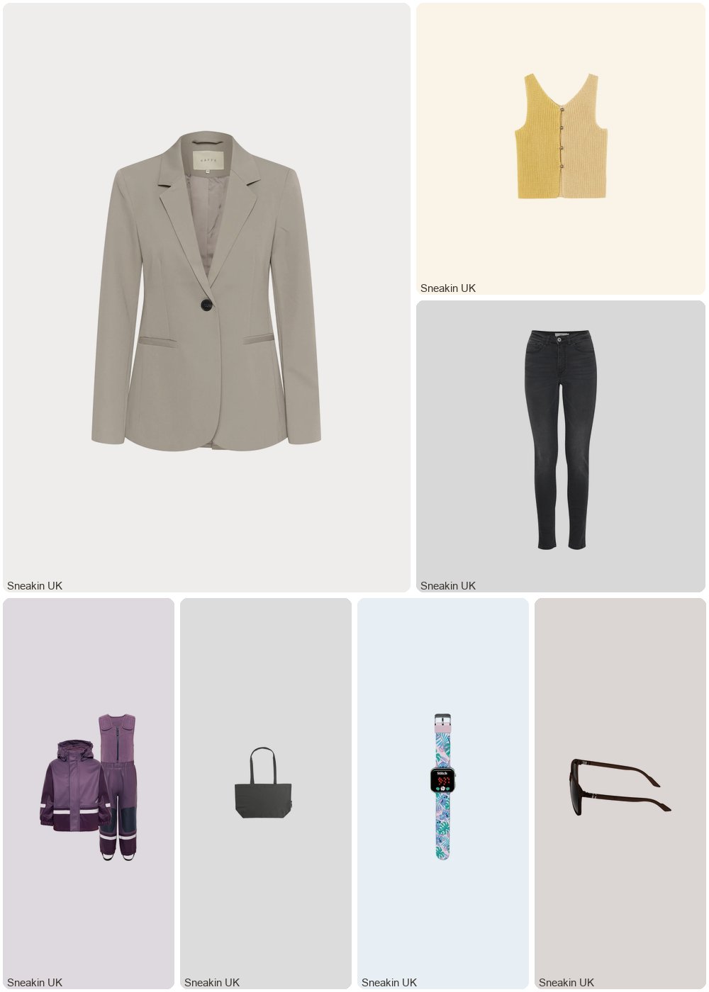The complete outfit featuring Neutral Tote Bag with Gusset Neutral