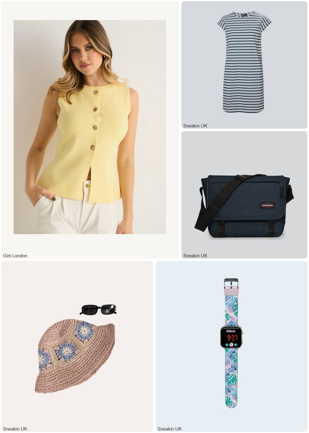 The complete outfit featuring Gini London Lemon Button Front Compact Knit Waistcoat